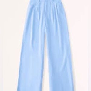 Abercrombie Blue Linen Trouser